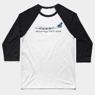 Air New Zealand 747-419 Clasic Livery Baseball T-Shirt